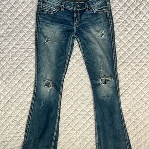 Silver Jeans Women's Boot Cut in Faded Blue